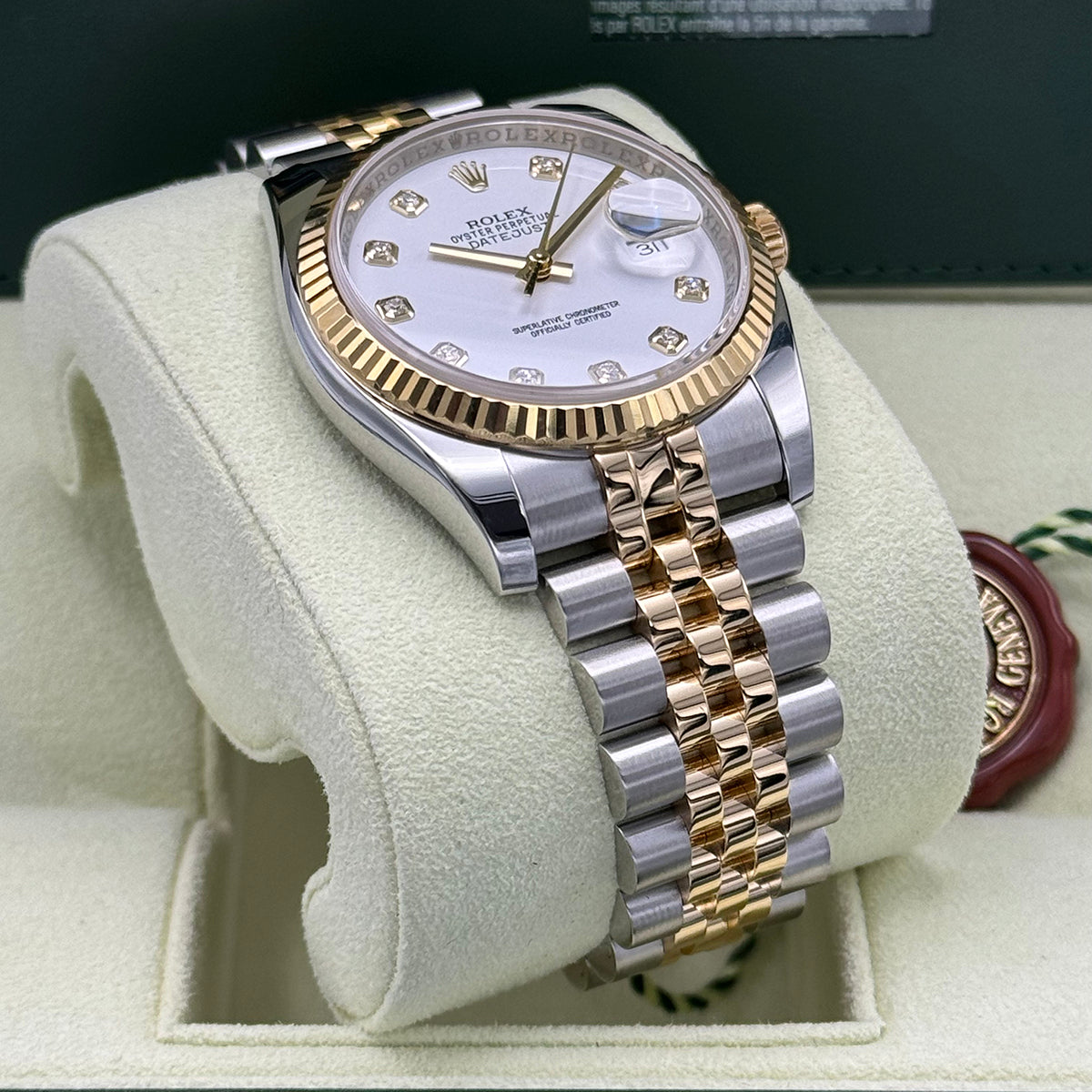 Datejust 36 116233 (White Diamond Dial)