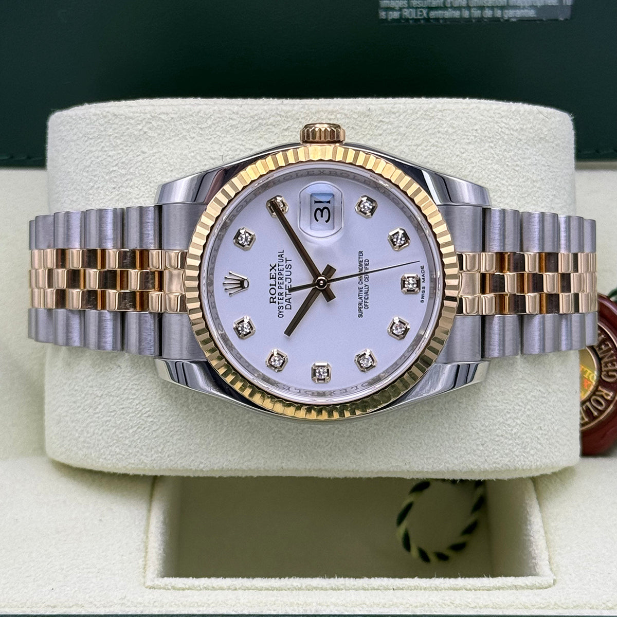 Datejust 36 116233 (White Diamond Dial)