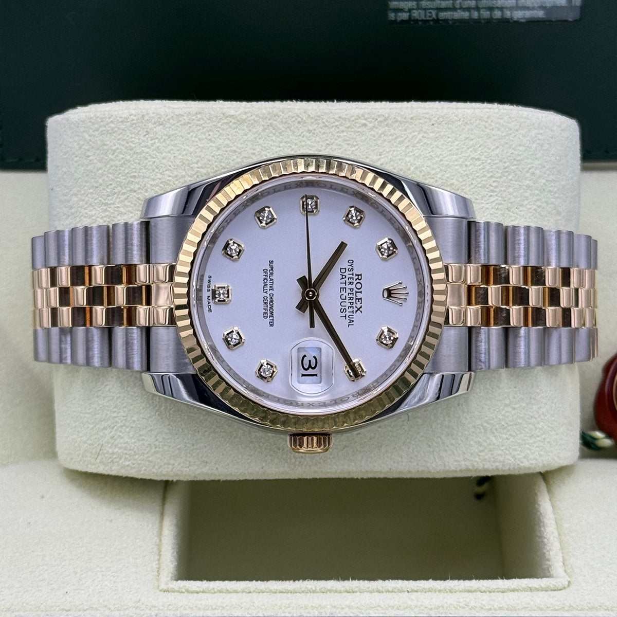 Datejust 36 116233 (White Diamond Dial)