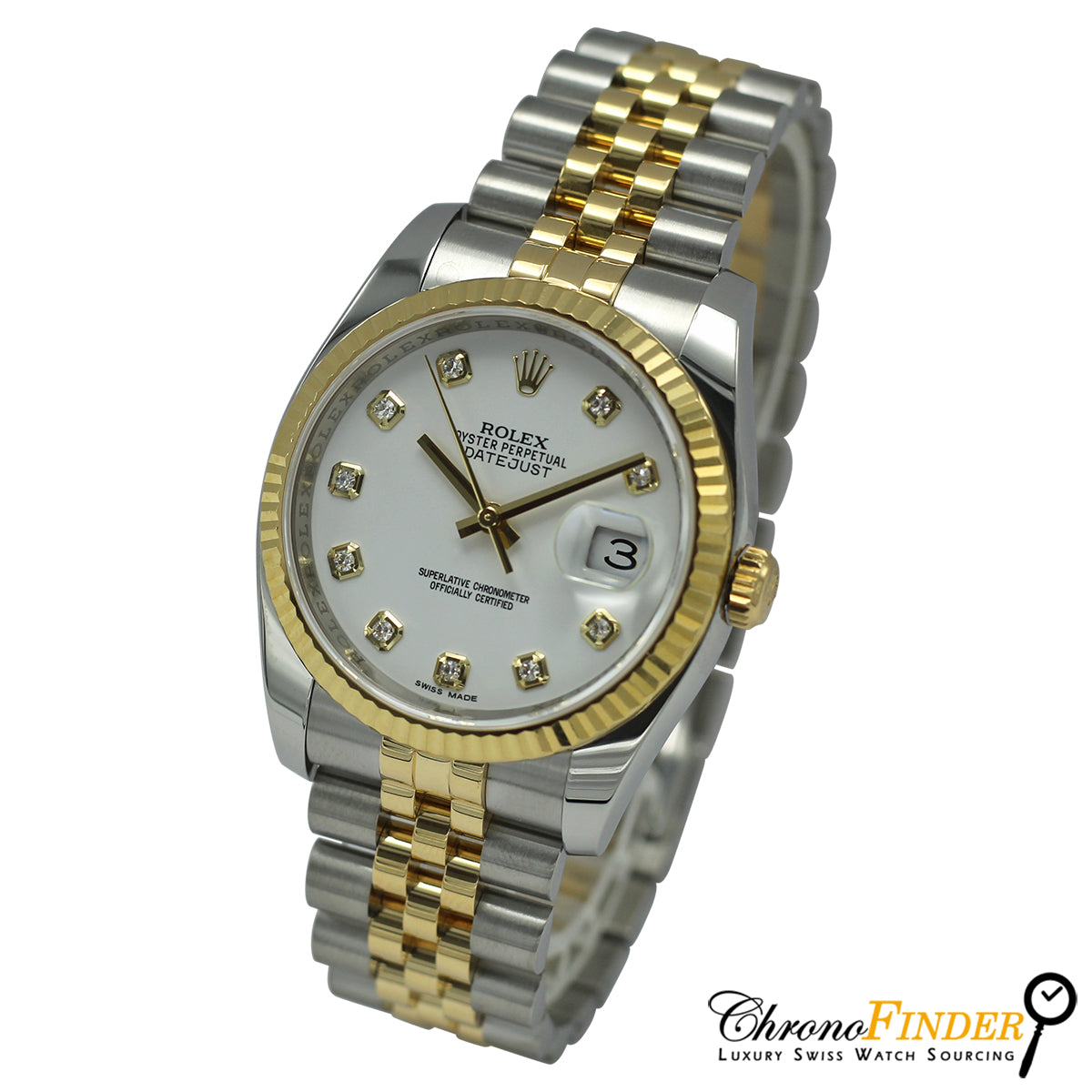 Datejust 36 116233 (White Diamond Dial)