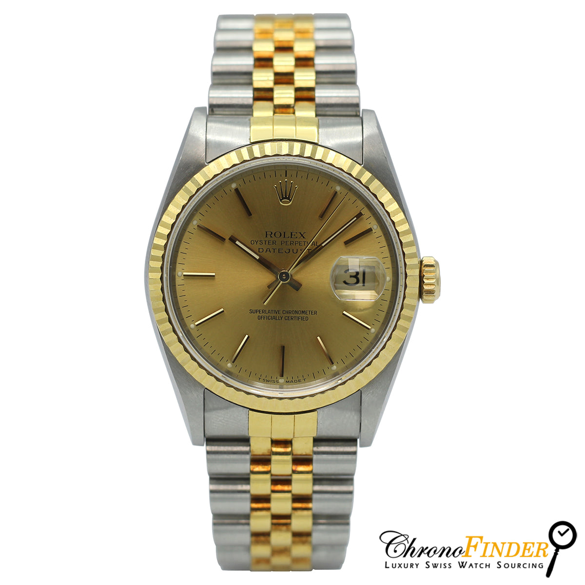 Datejust 36 16233 (Champagne Baton Dial)