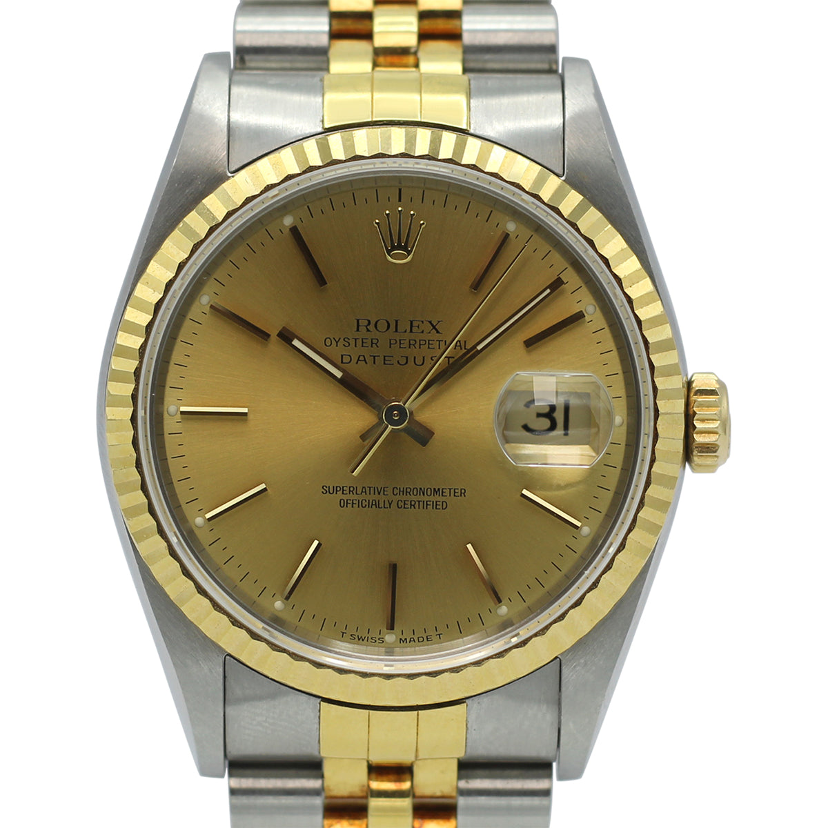 Datejust 36 16233 (Champagne Baton Dial)