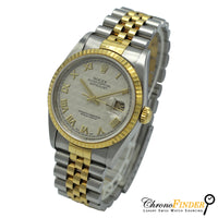 Rolex Datejust 36mm model 16233 with an ivory pyramid dial