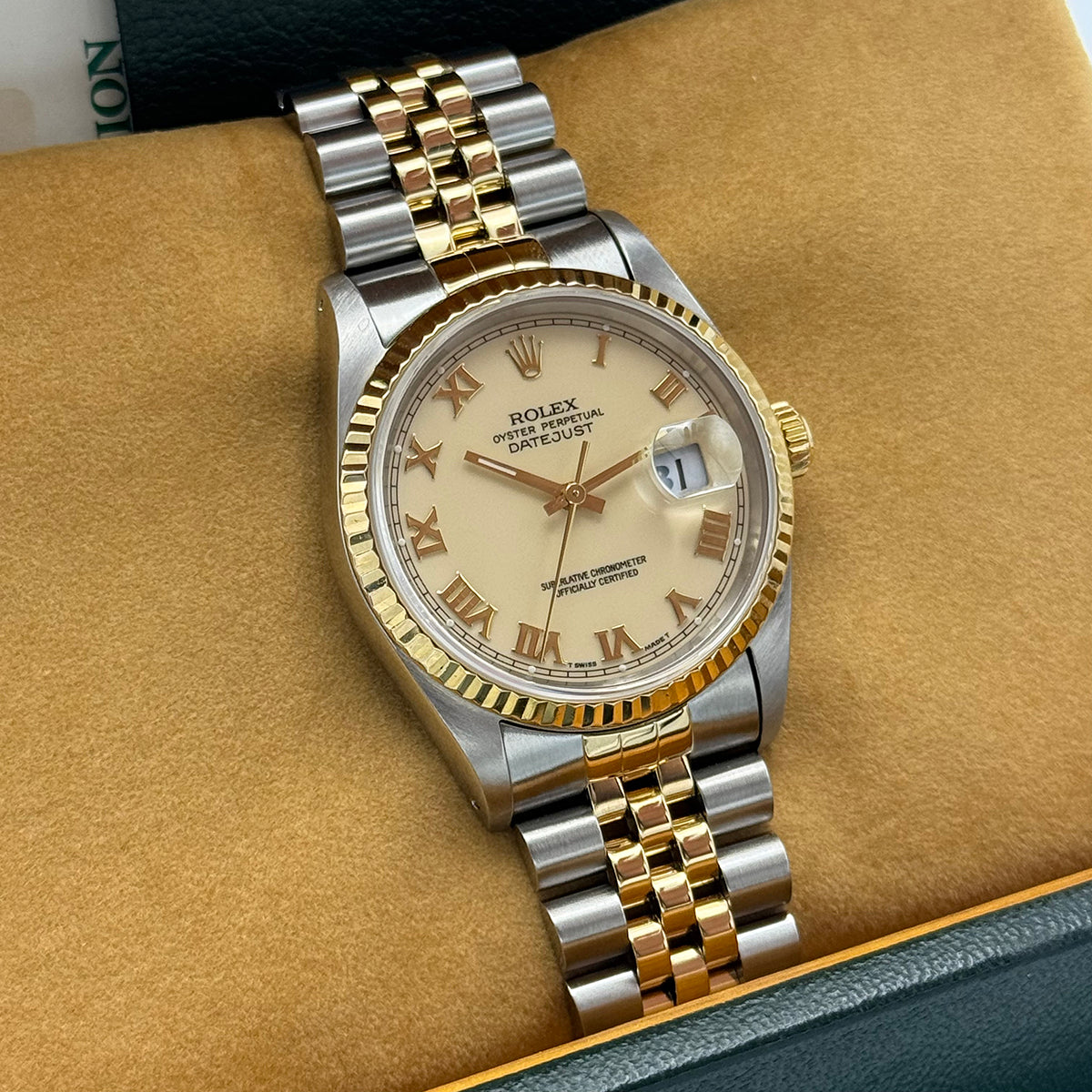 Datejust 36 16233 (Ivory Roman Numeral Dial)