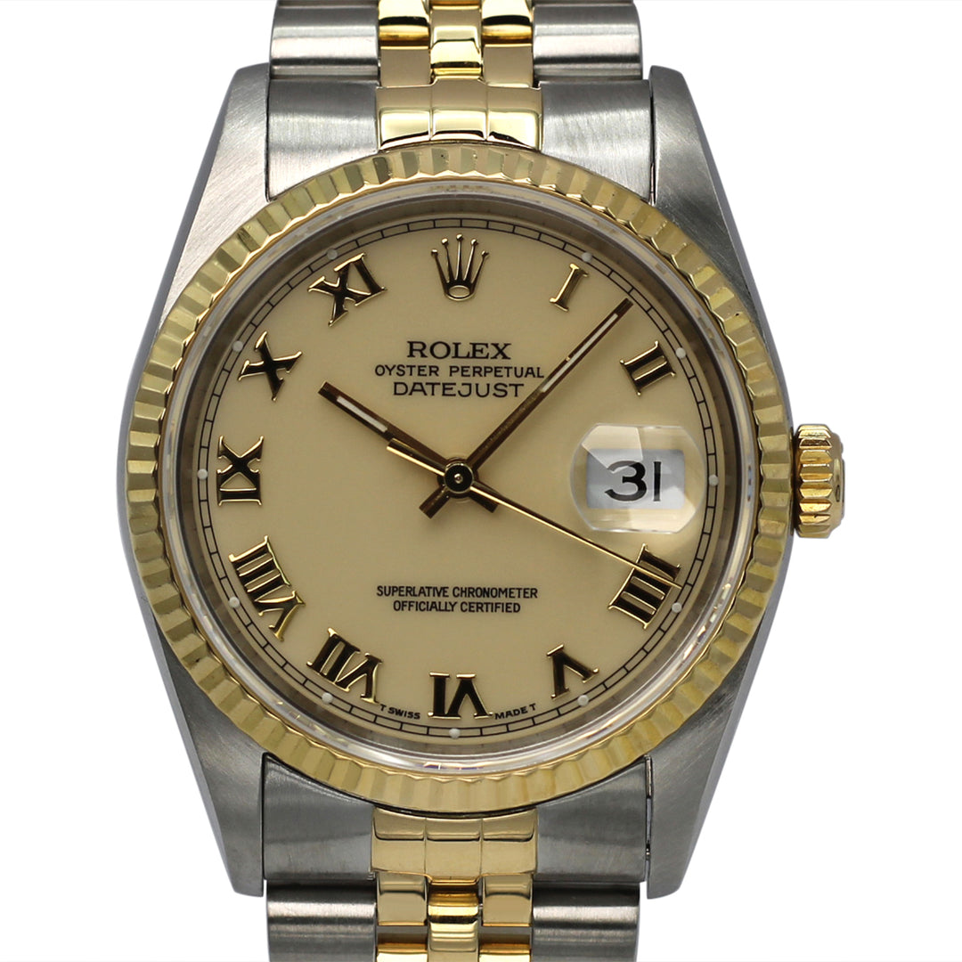 Datejust 36 16233 (Ivory Roman Numeral Dial)