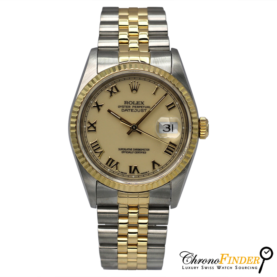 Datejust 36 16233 (Ivory Roman Numeral Dial)