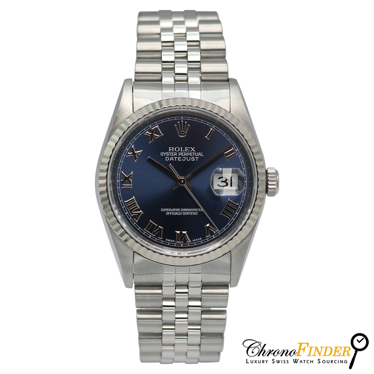 Datejust 36 16234 (Navy Blue Roman Numeral Dial)