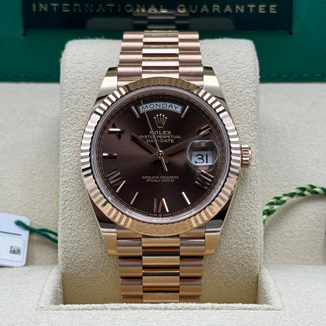 Day-Date 40 228235 (Chocolate Roman Numeral Dial)