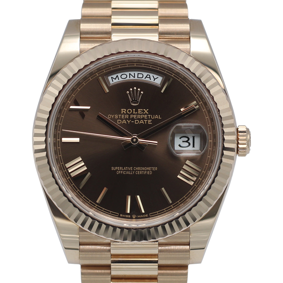 Day-Date 40 228235 (Chocolate Roman Numeral Dial)