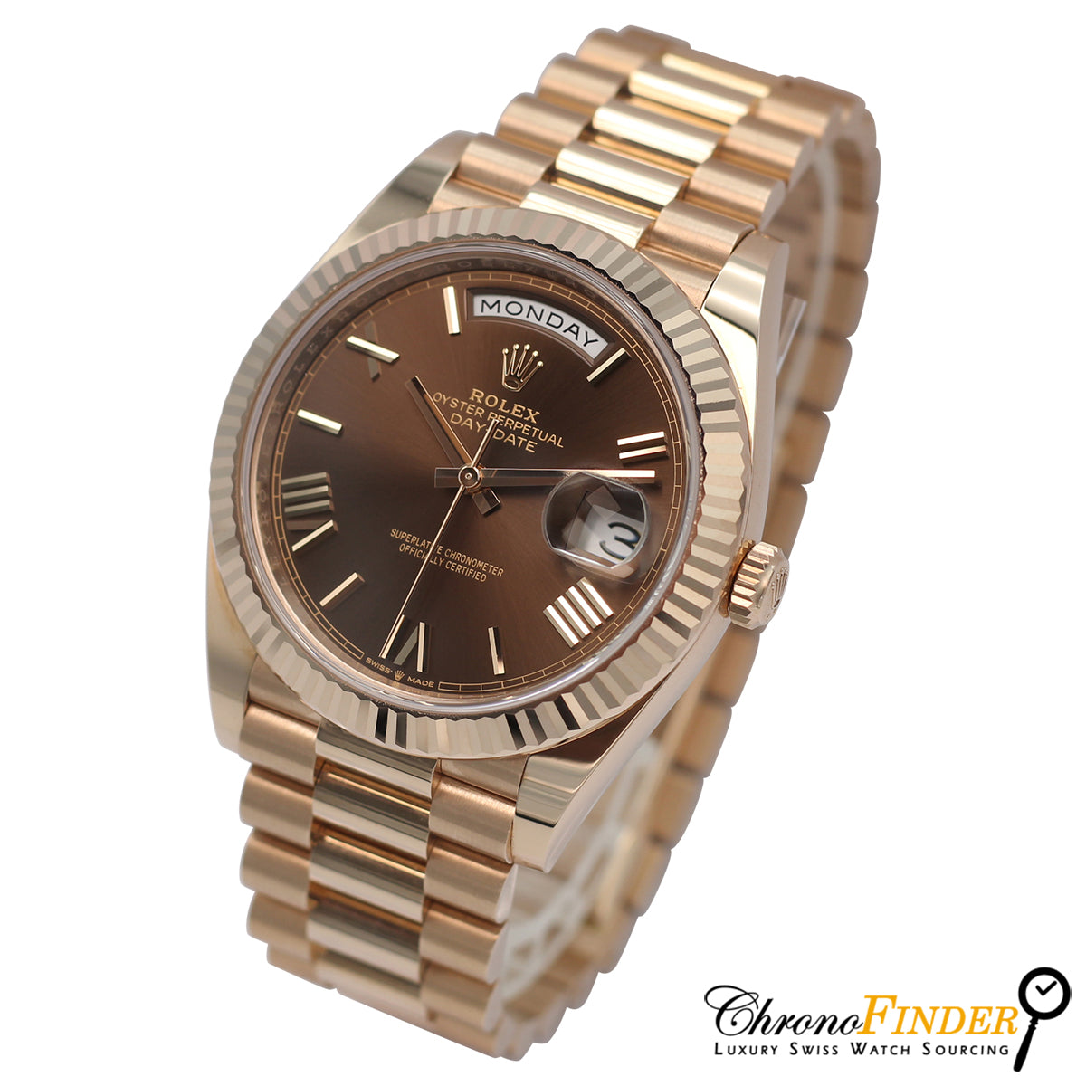 Day-Date 40 228235 (Chocolate Roman Numeral Dial)