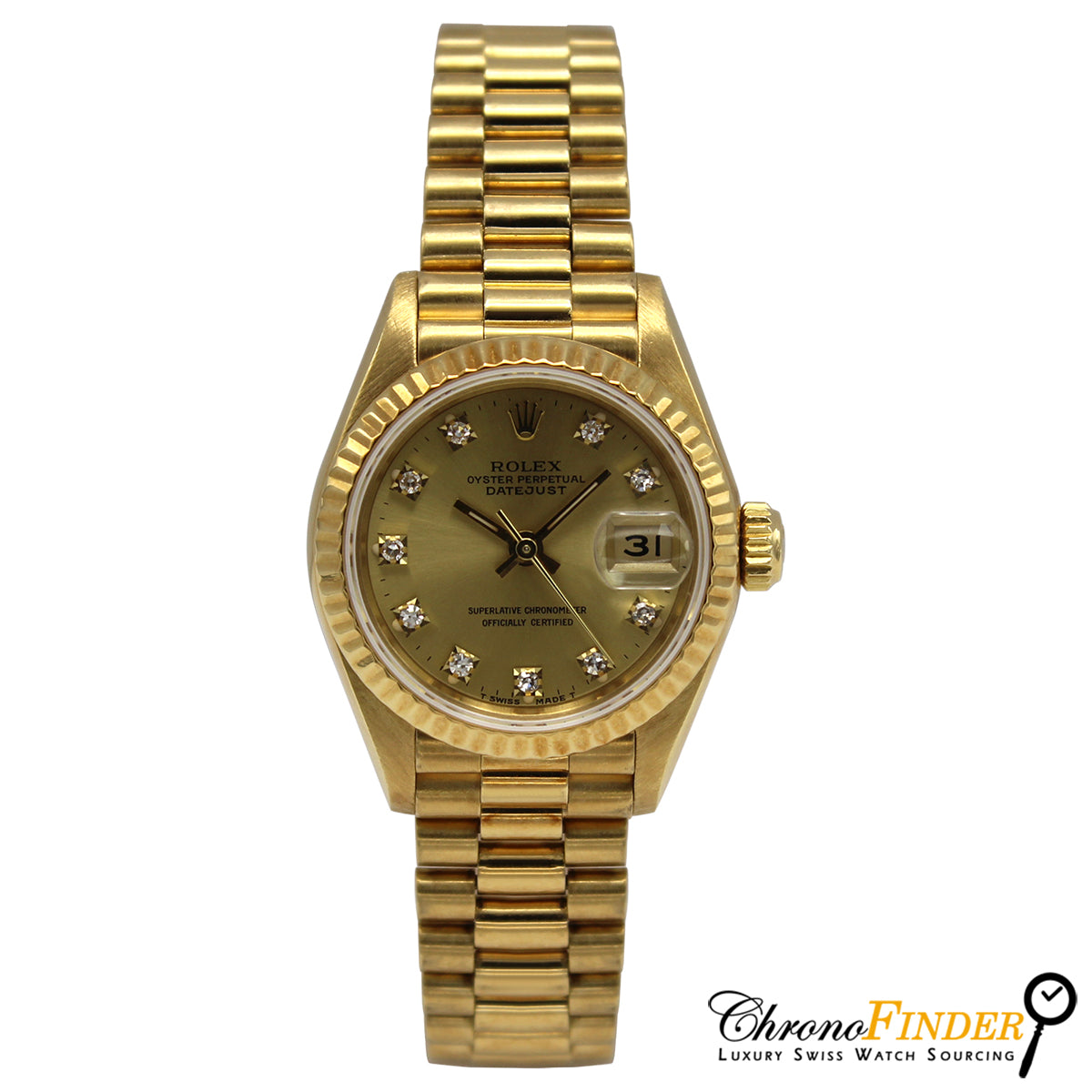 Lady Datejust 26mm 69178 (Champagne Diamond Dial)