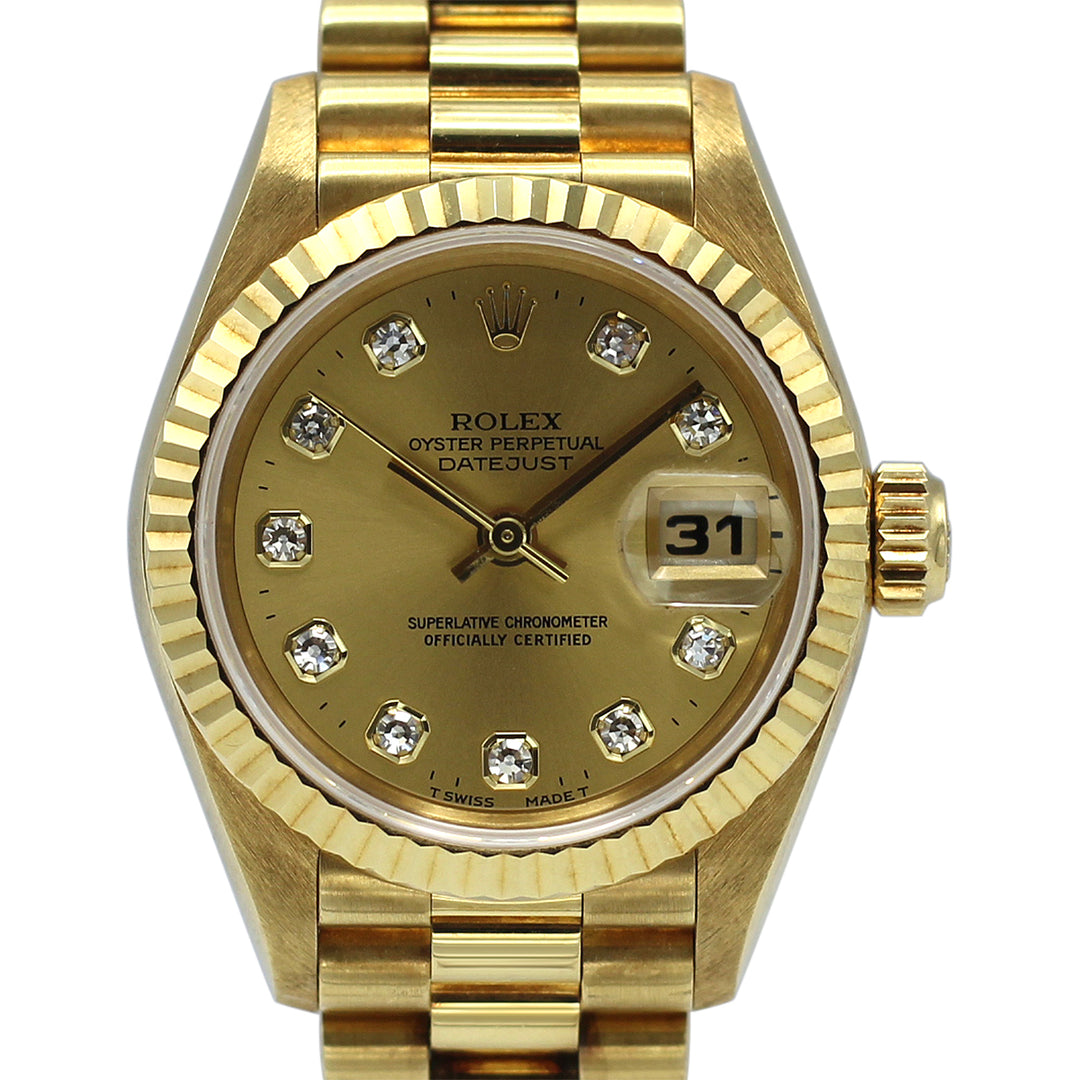 Lady Datejust 26mm 69178 (Champagne Diamond Dial)