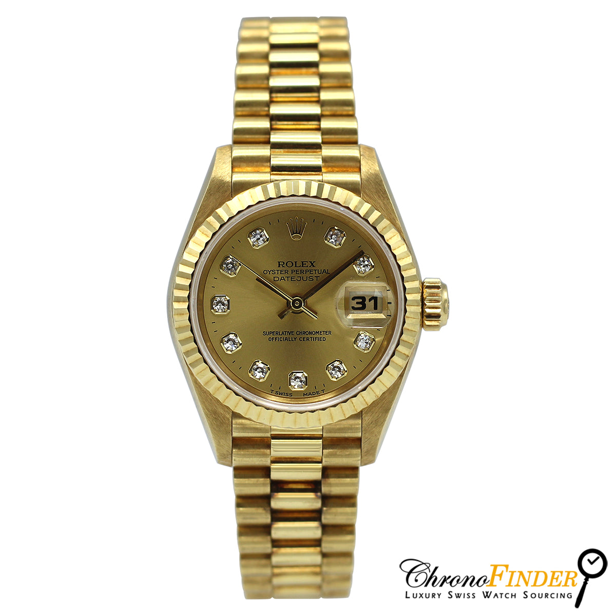 Lady Datejust 26mm 69178 (Champagne Diamond Dial)