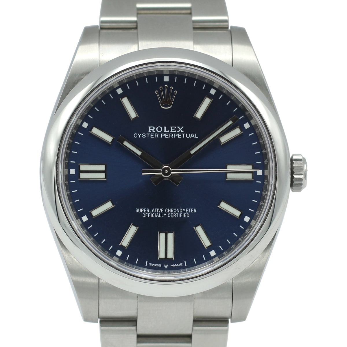 Oyster Perpetual 41 124300 (Navy Blue Dial)