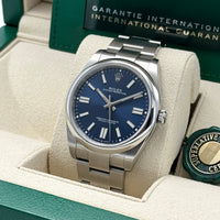 Oyster Perpetual 41 124300 (Navy Blue Dial)