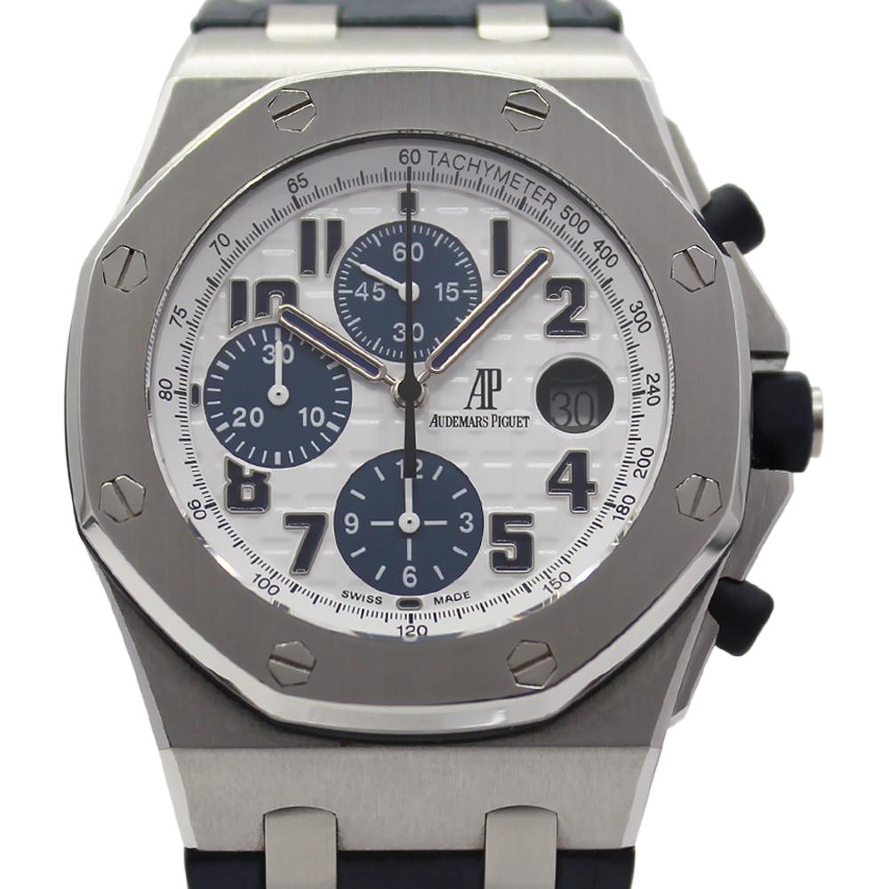 Audemars Piguet Royal Oak Offshore 26170ST Chronograph with Black Dial and Leather Strap