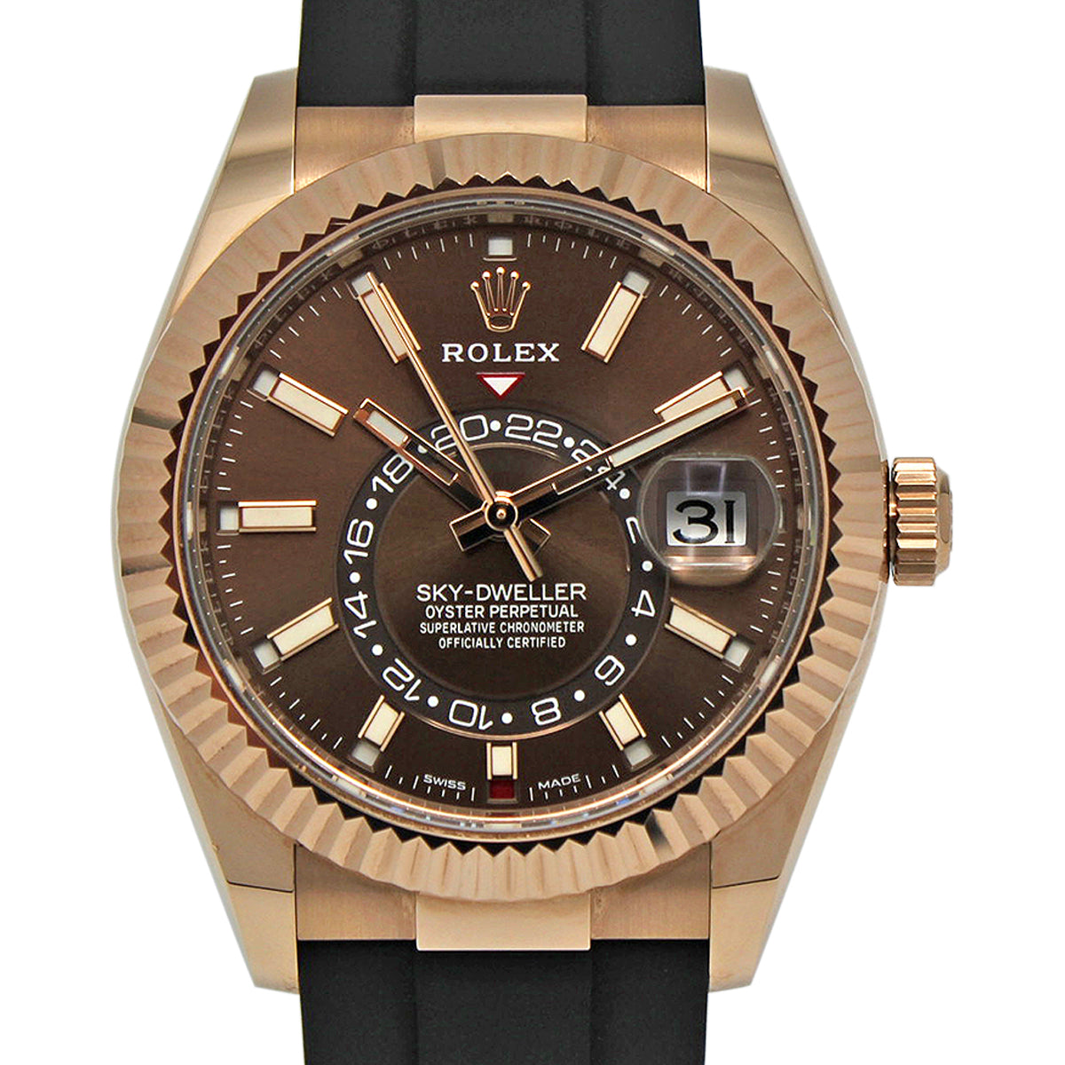 Sky-Dweller 326235 (Chocolate Baton Dial)