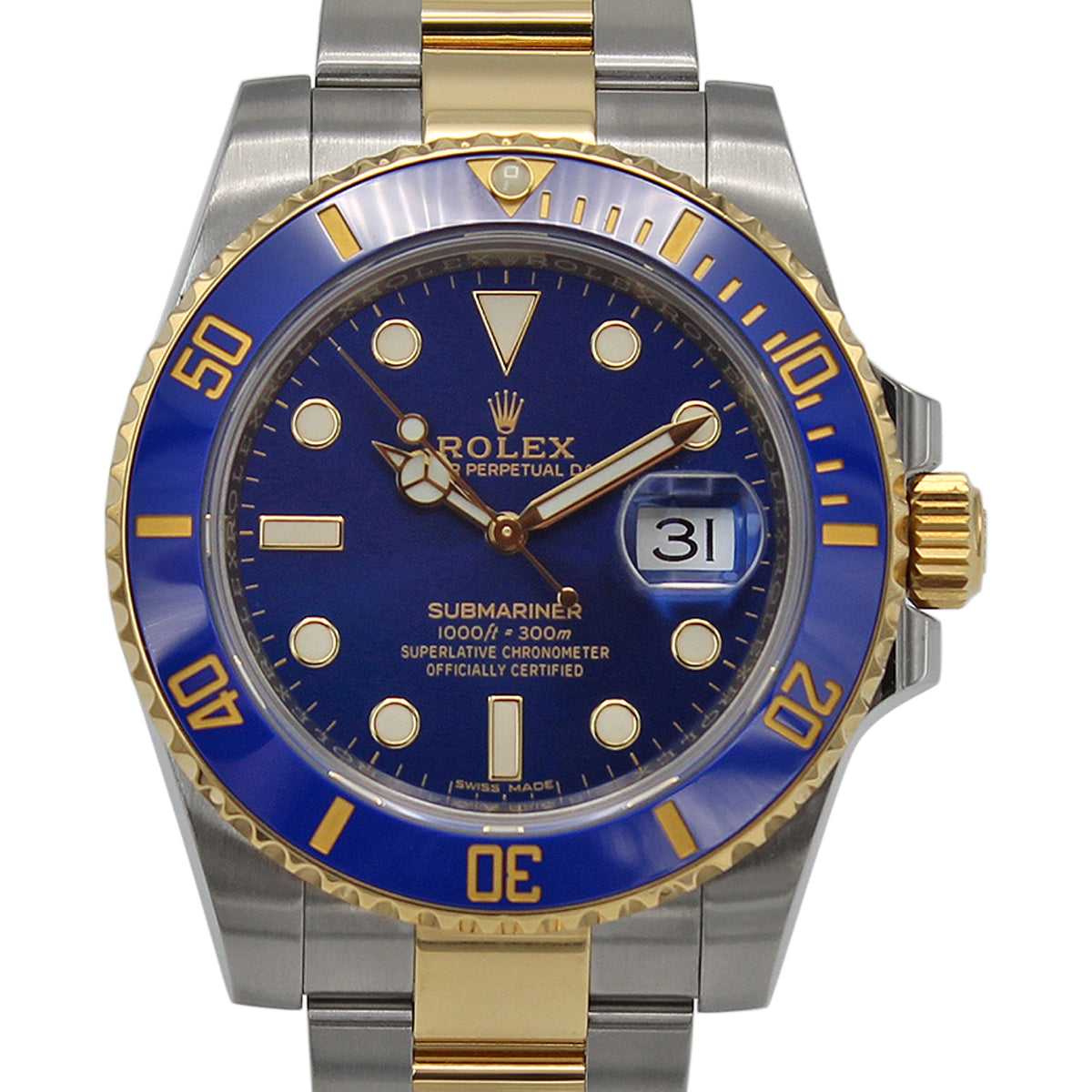 Rolex Submariner Date 116613LB Bluesy with blue dial and two-tone design