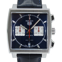 TAG Heuer Monaco Chronograph CBL2111.FC 6453 with Blue Dial and Stainless Steel Case