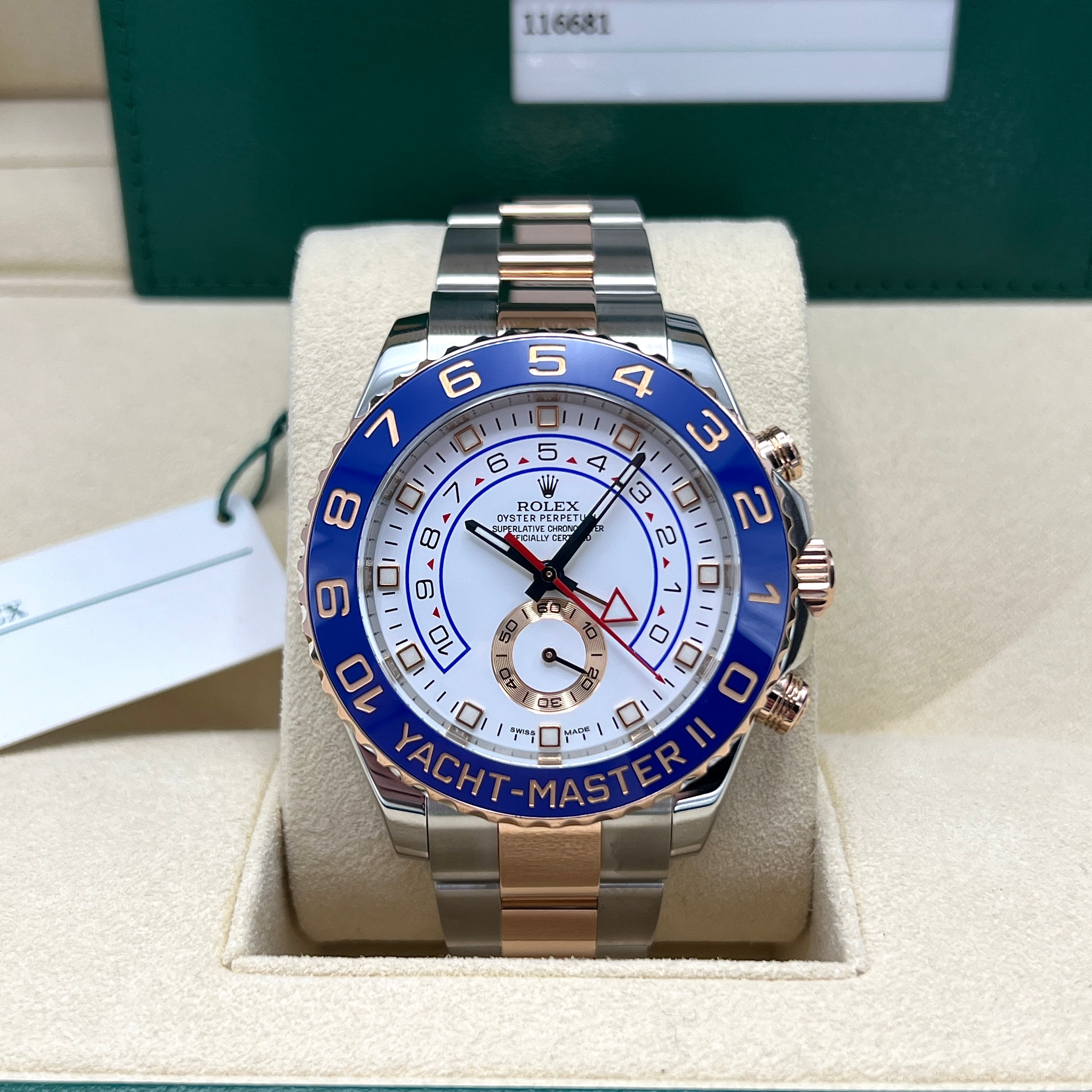 Yacht-Master II 116681 (Blue Hands) Chronofinder Ltd