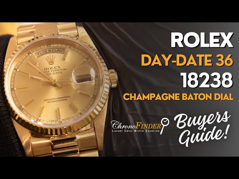 Day-Date 36 18238 (Champagne Baton Dial)