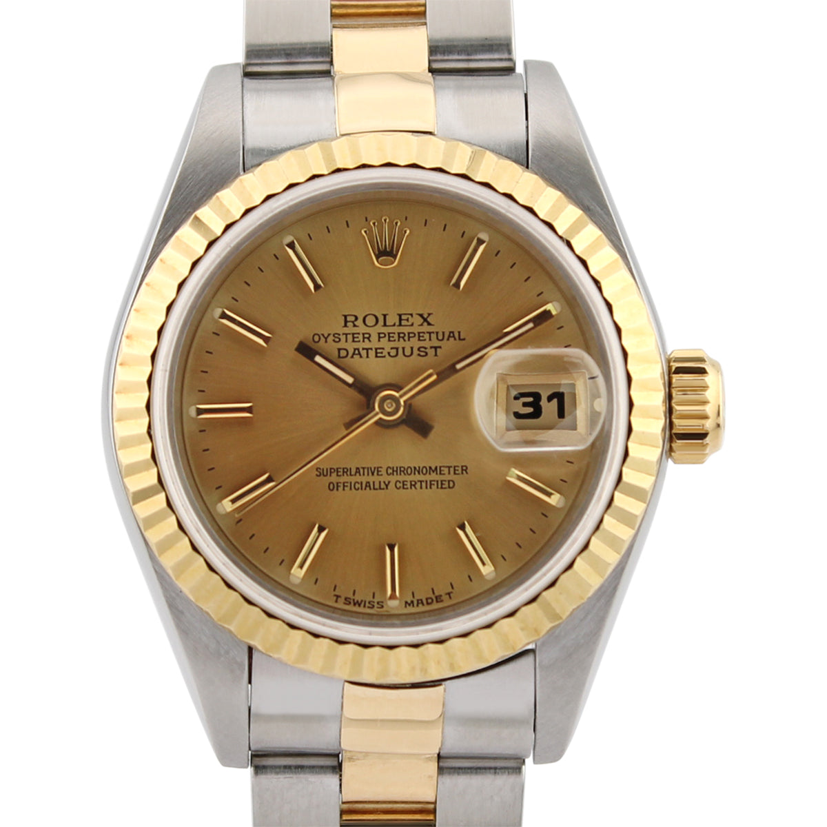 Lady Datejust 26mm 69173 Oyster (Champagne Baton Dial)