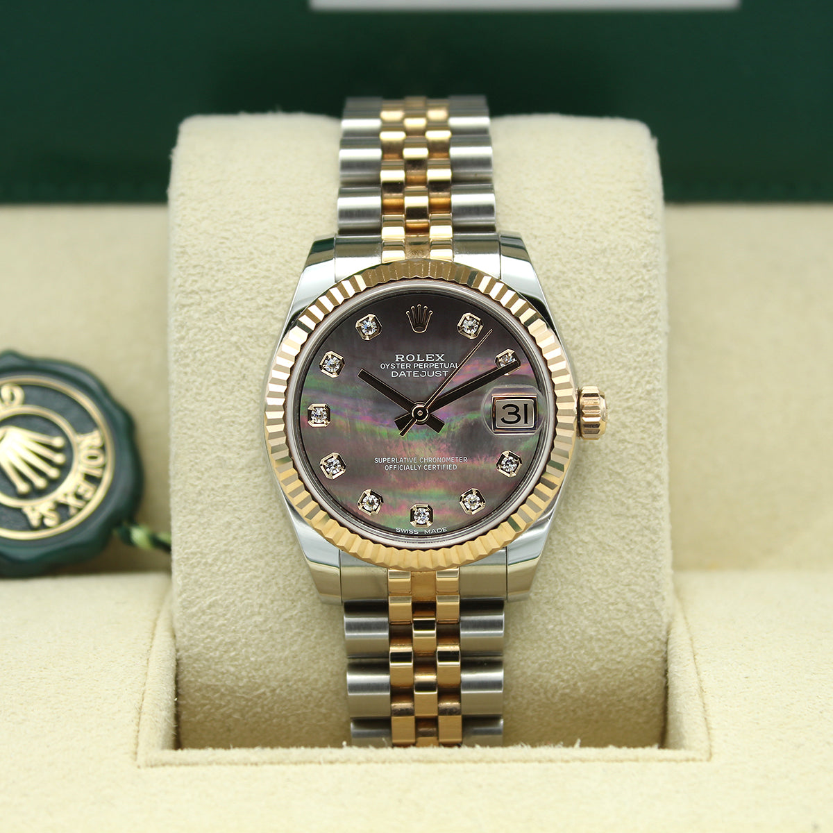 Datejust 31mm Midi 178271 (Tahitian Mother Of Pearl Diamond Dial)