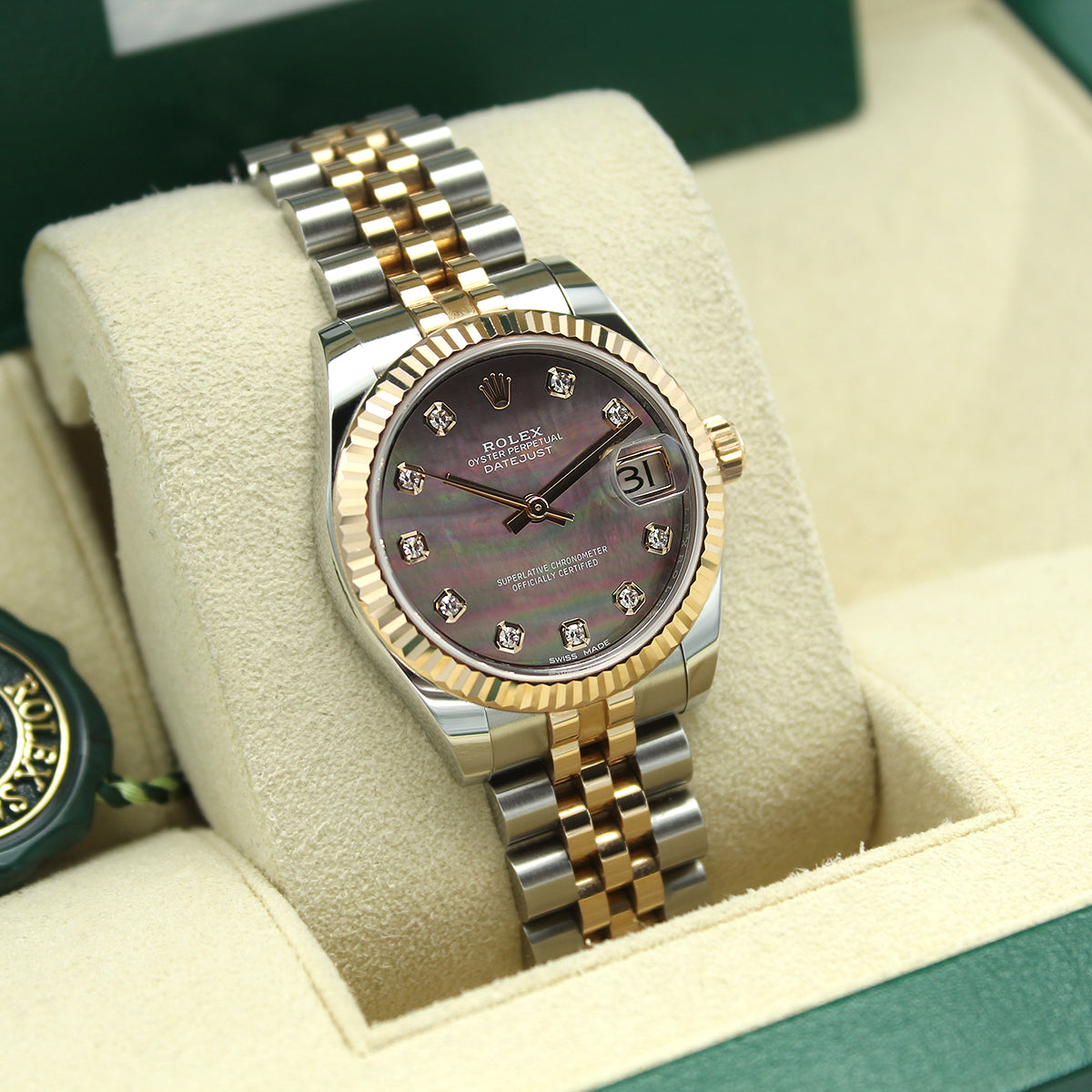 Datejust 31mm Midi 178271 (Tahitian Mother Of Pearl Diamond Dial)