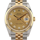 Datejust 36 126233 (Champagne Diamond Dial)