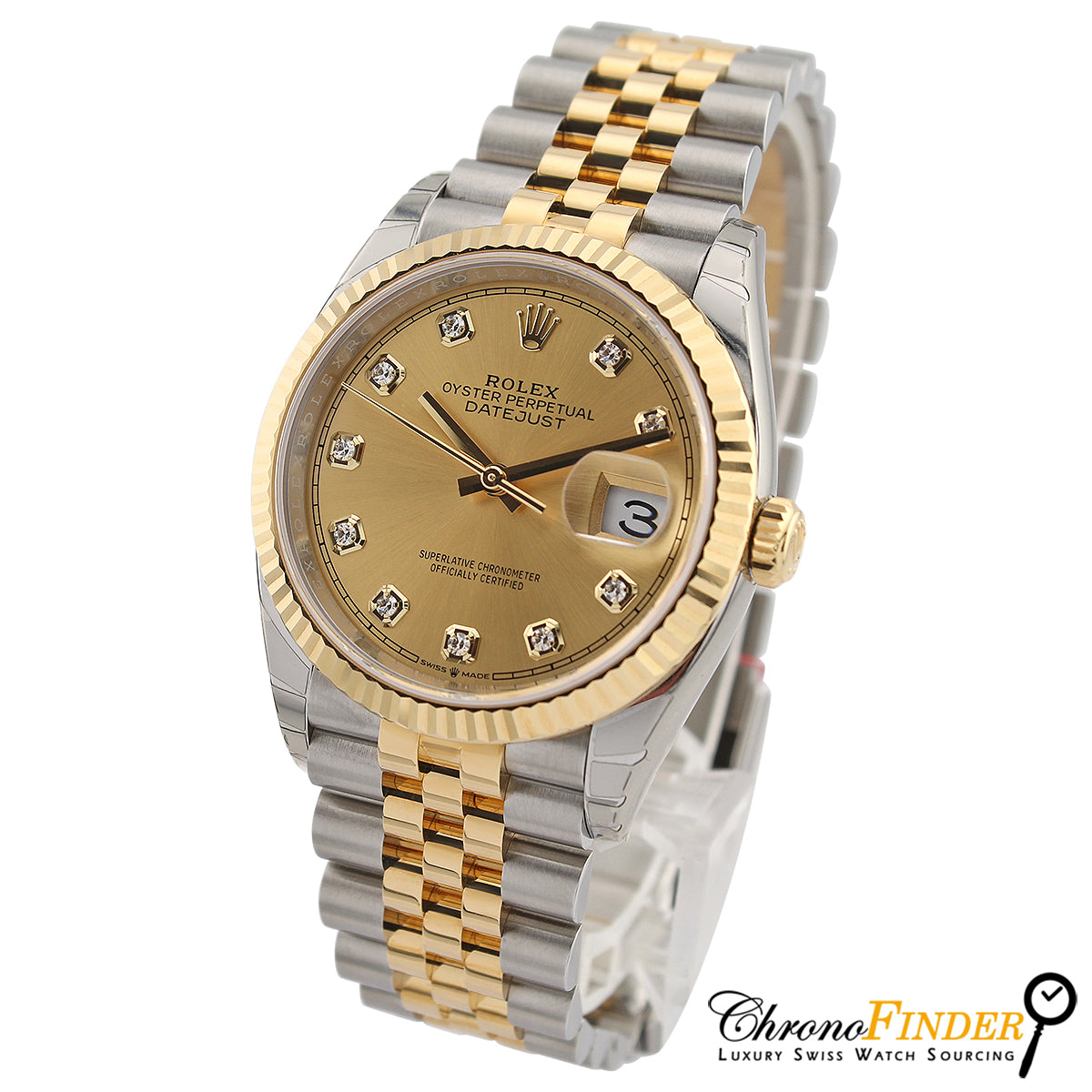 Datejust 36 126233 (Champagne Diamond Dial)