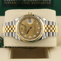 Datejust 36 126233 (Champagne Diamond Dial)