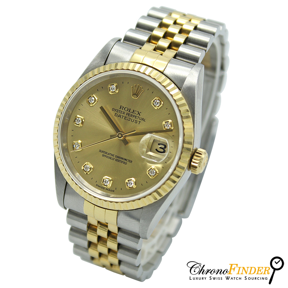Datejust 36 16233 (Champagne Diamond Dial)