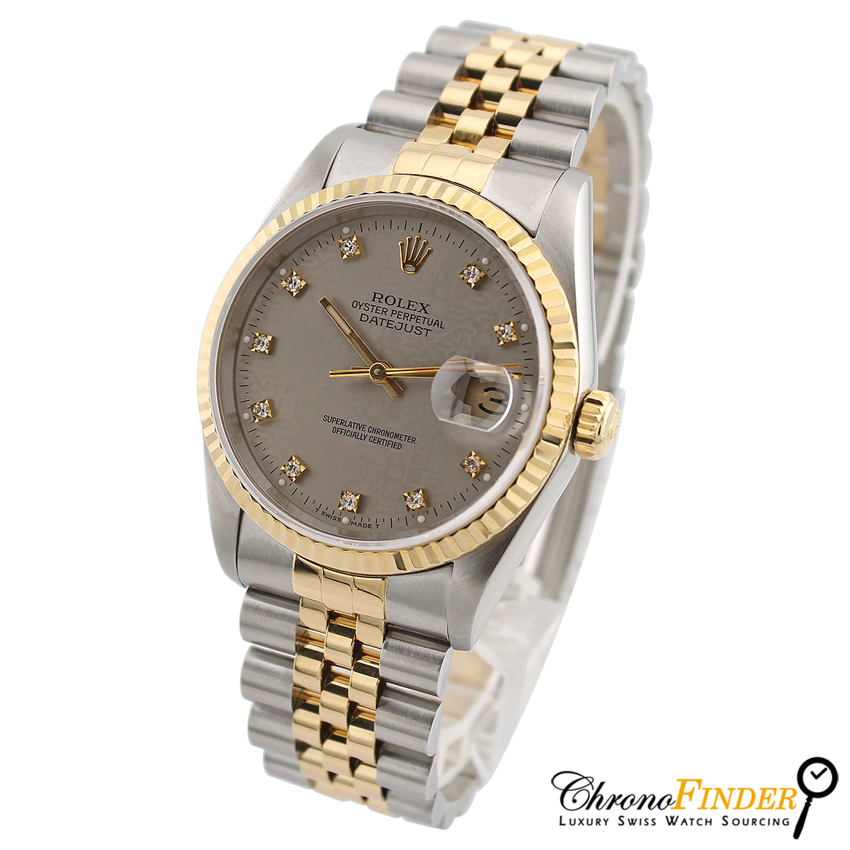 Datejust 36 16233 (Silver Jubilee Diamond Dial)