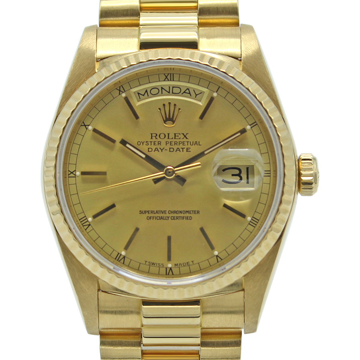Day-Date 36 18038 (Champagne Baton Dial)