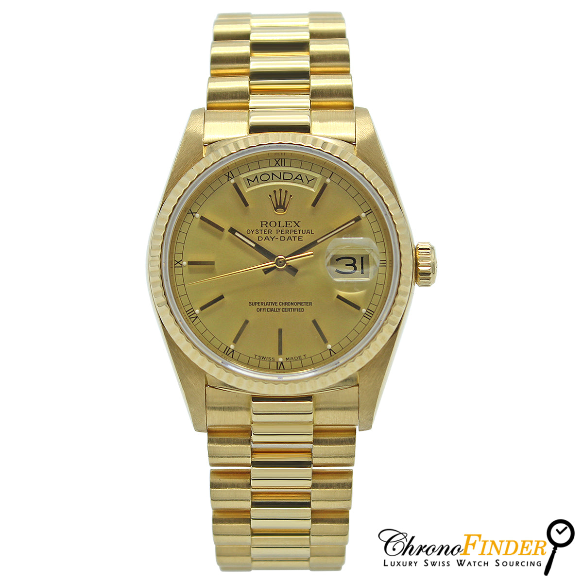 Day-Date 36 18038 (Champagne Baton Dial)