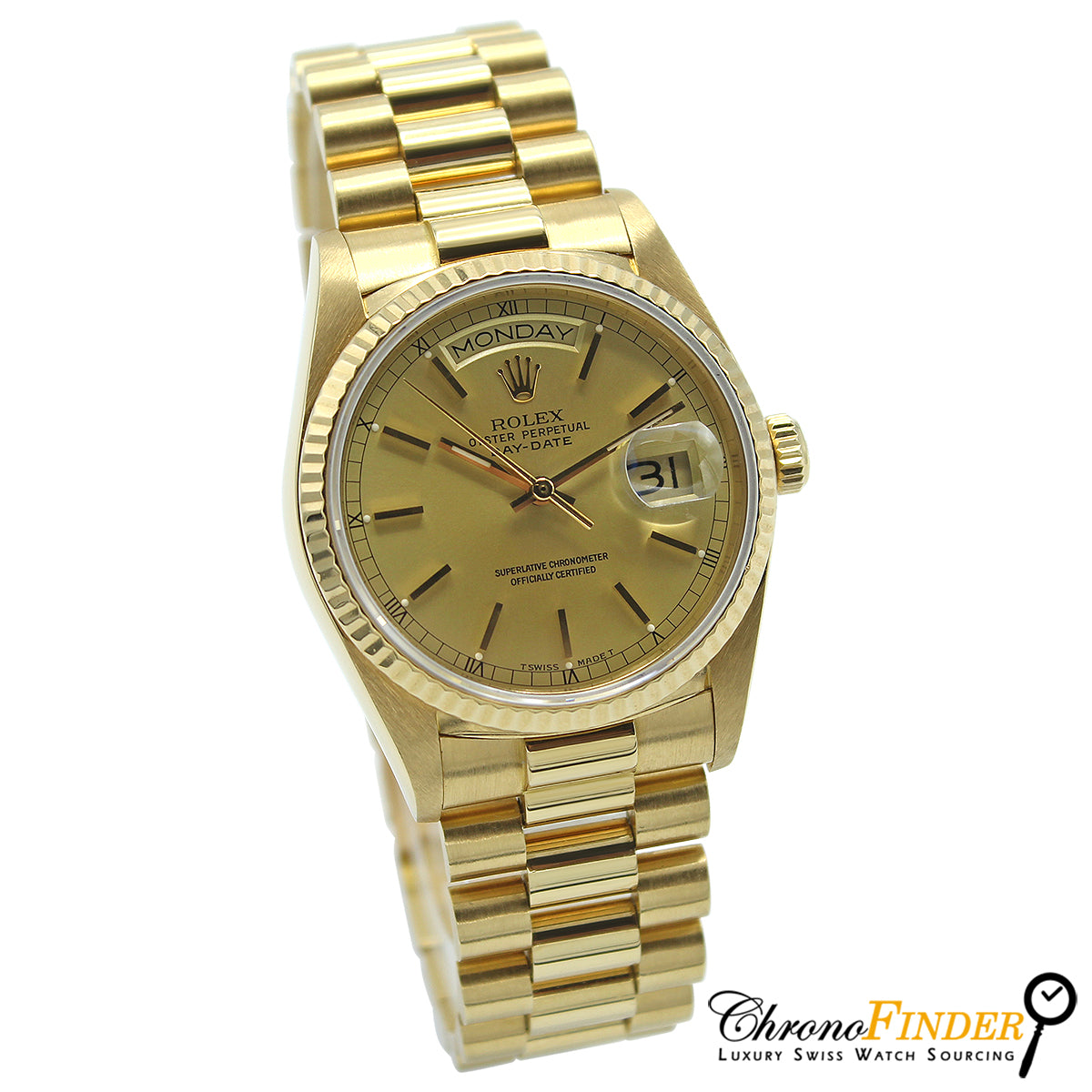 Day-Date 36 18038 (Champagne Baton Dial)