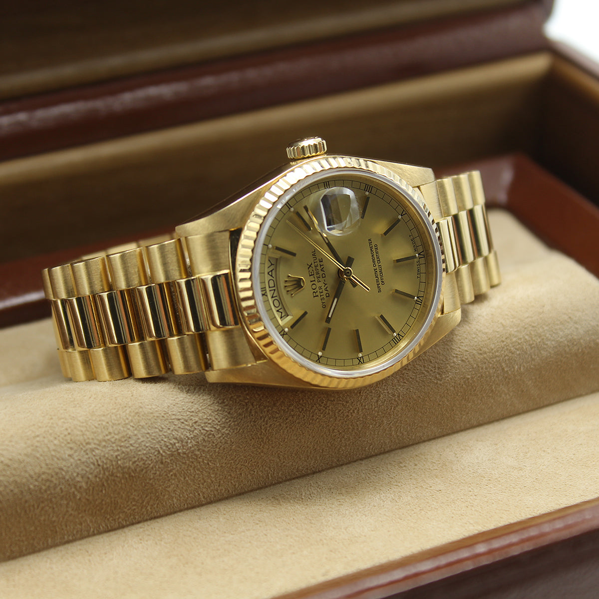 Day-Date 36 18038 (Champagne Baton Dial)