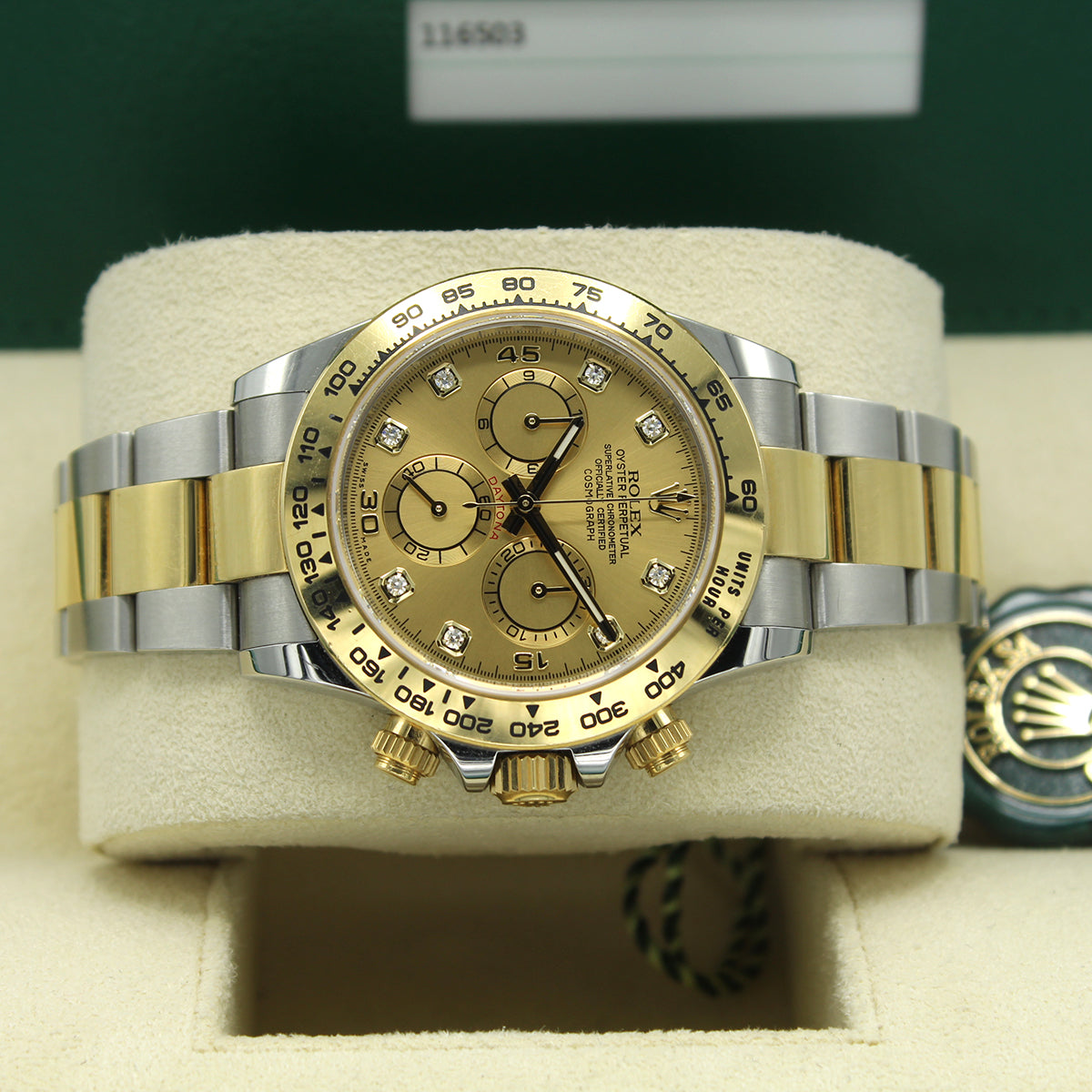 Cosmograph Daytona 116503 (Champagne Diamond Dial)