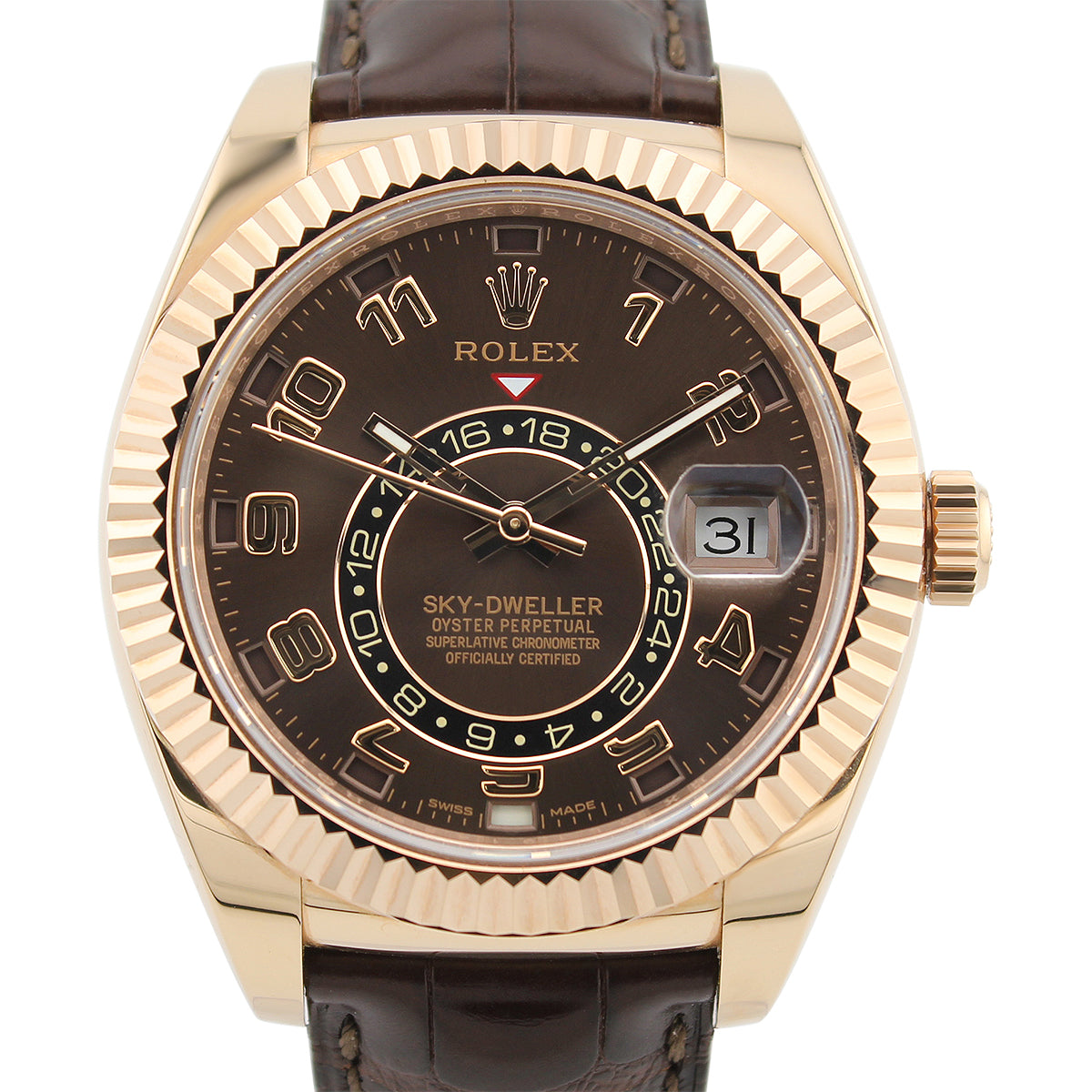 Sky-Dweller 326135 (Chocolate Arabic Dial)