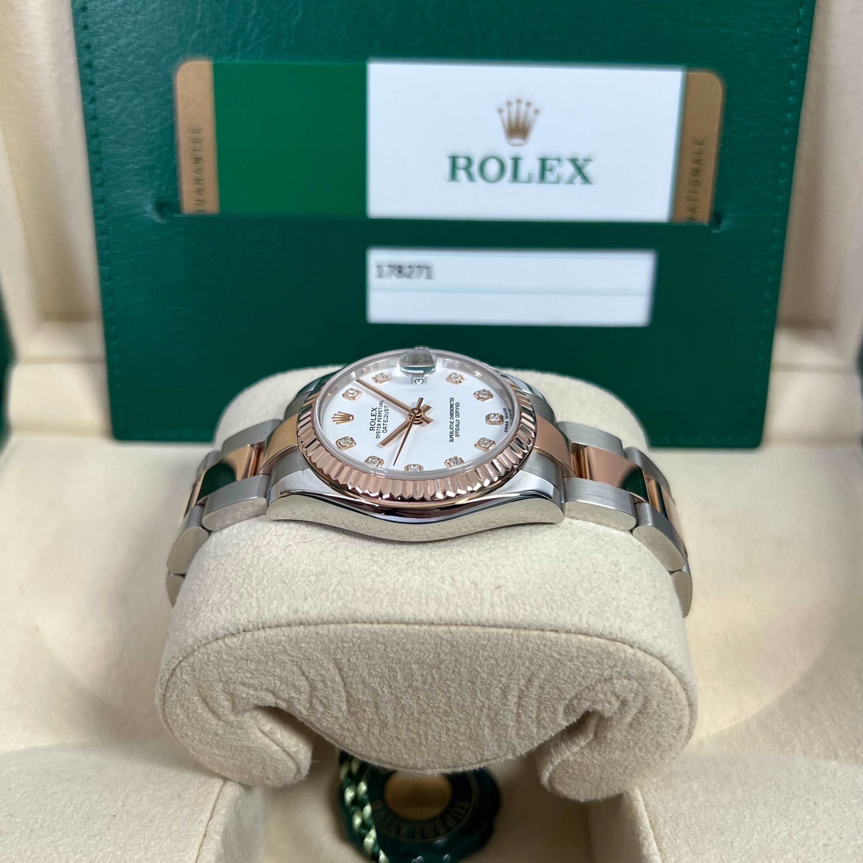 Datejust 31mm Midi 178271 (White Diamond Dial) — 5