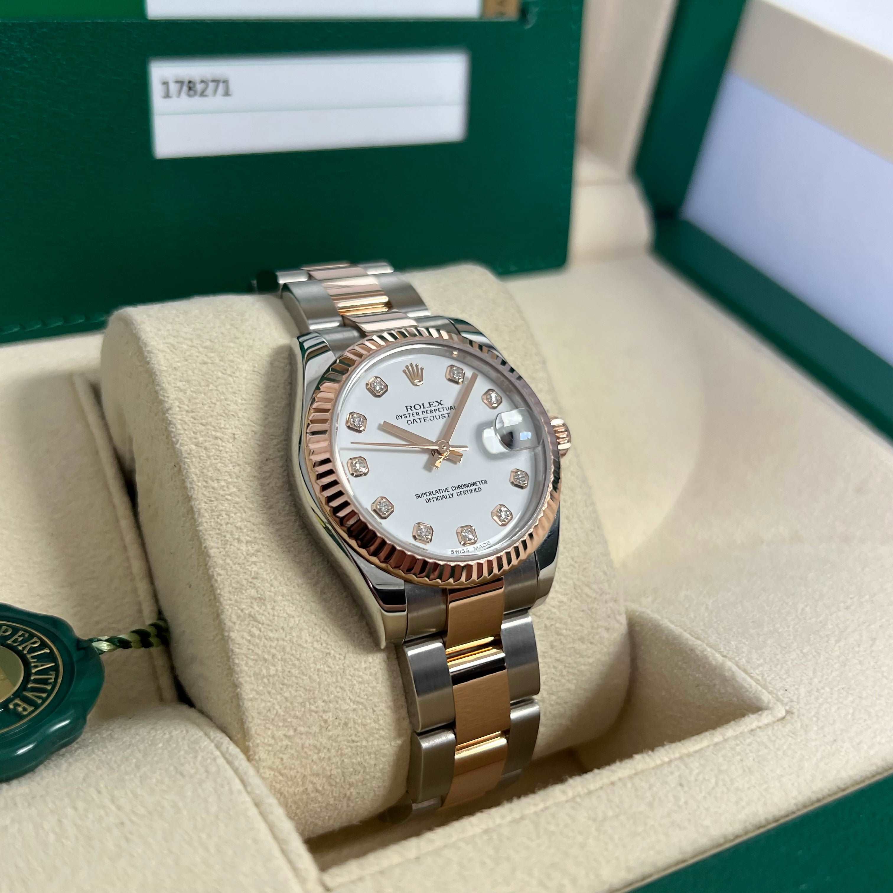 Datejust 31mm Midi 178271 (White Diamond Dial) — 4