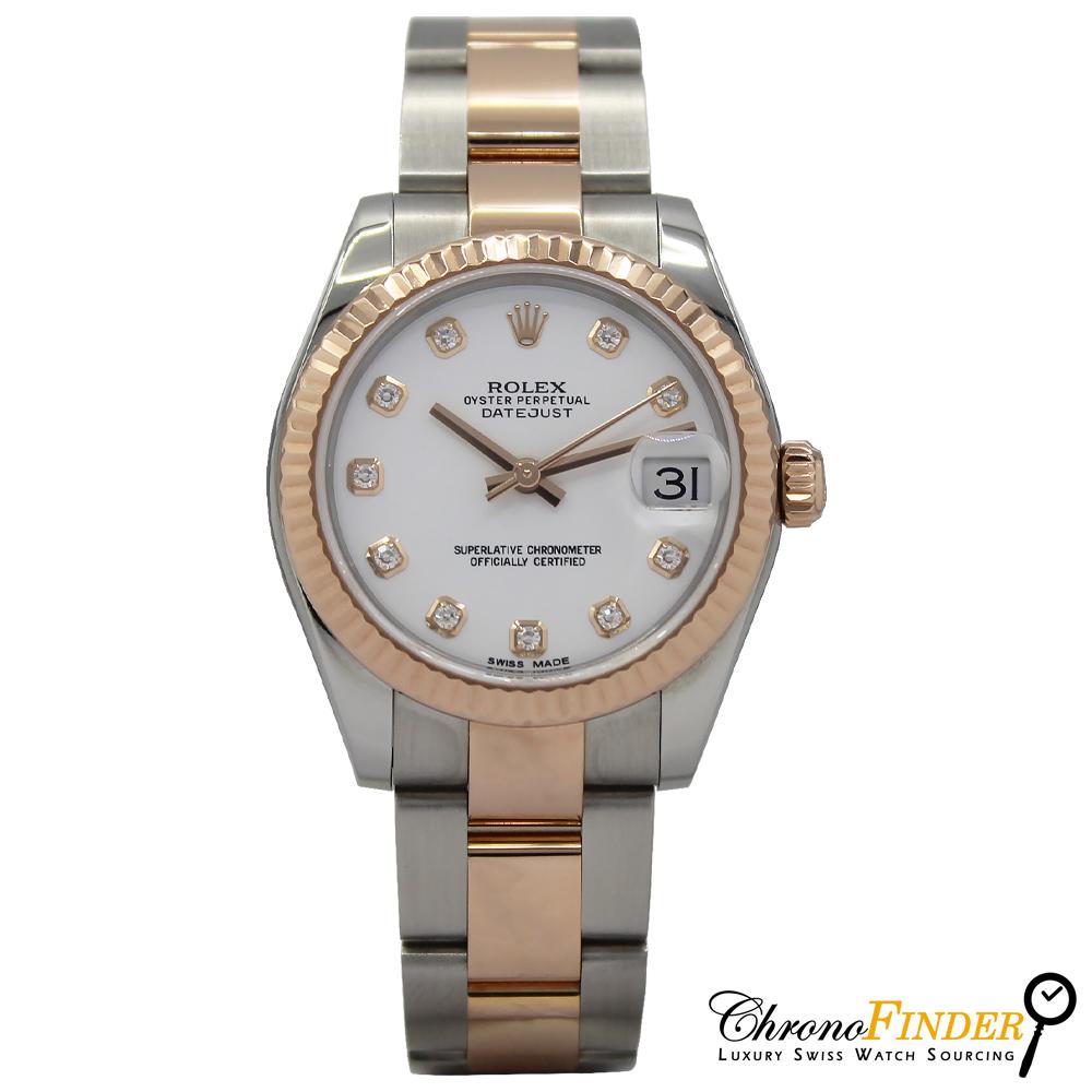 Datejust 31mm Midi 178271 (White Diamond Dial) — 10