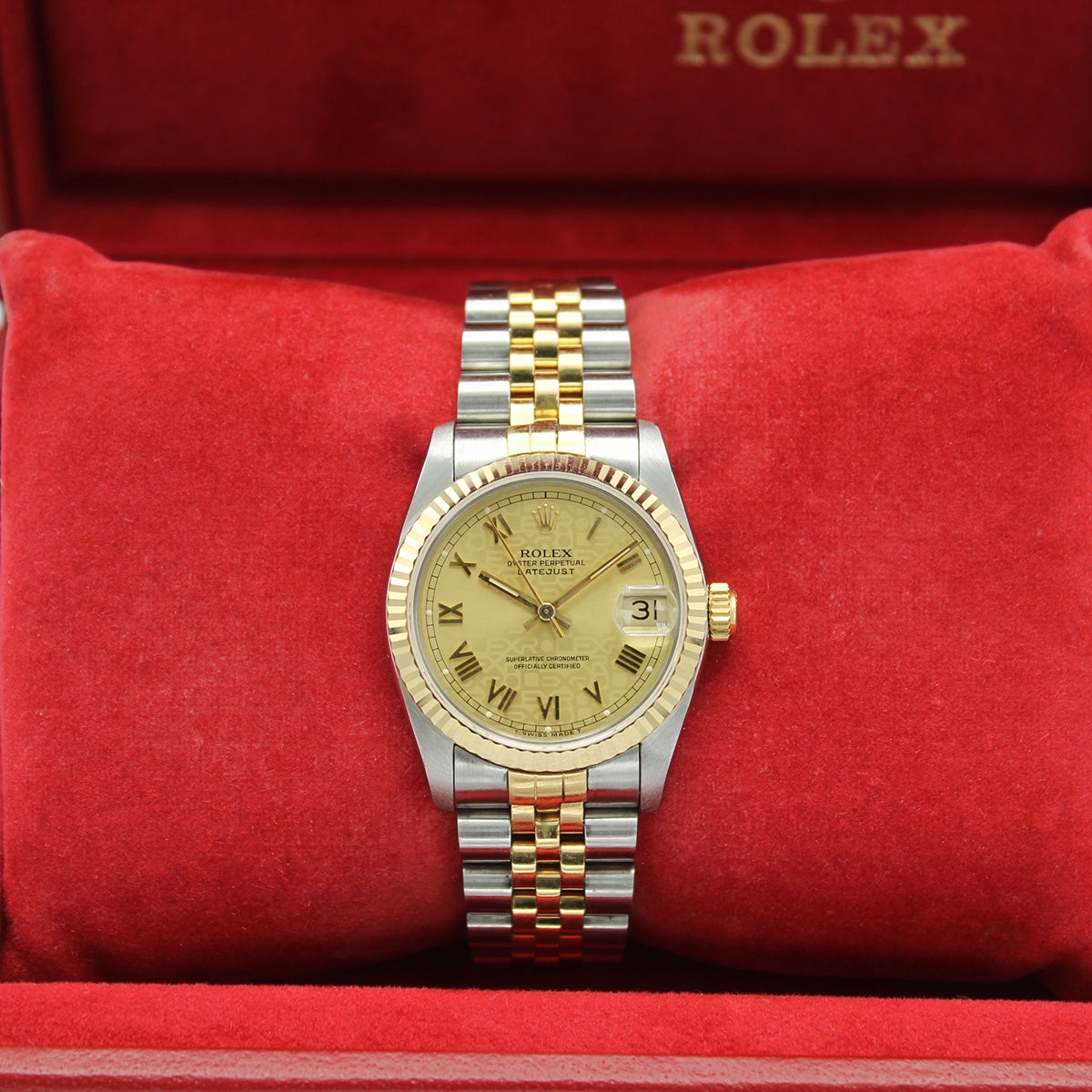 Datejust 31mm Midi 68273 (Champagne Jubilee Roman Numeral Dial) — 11