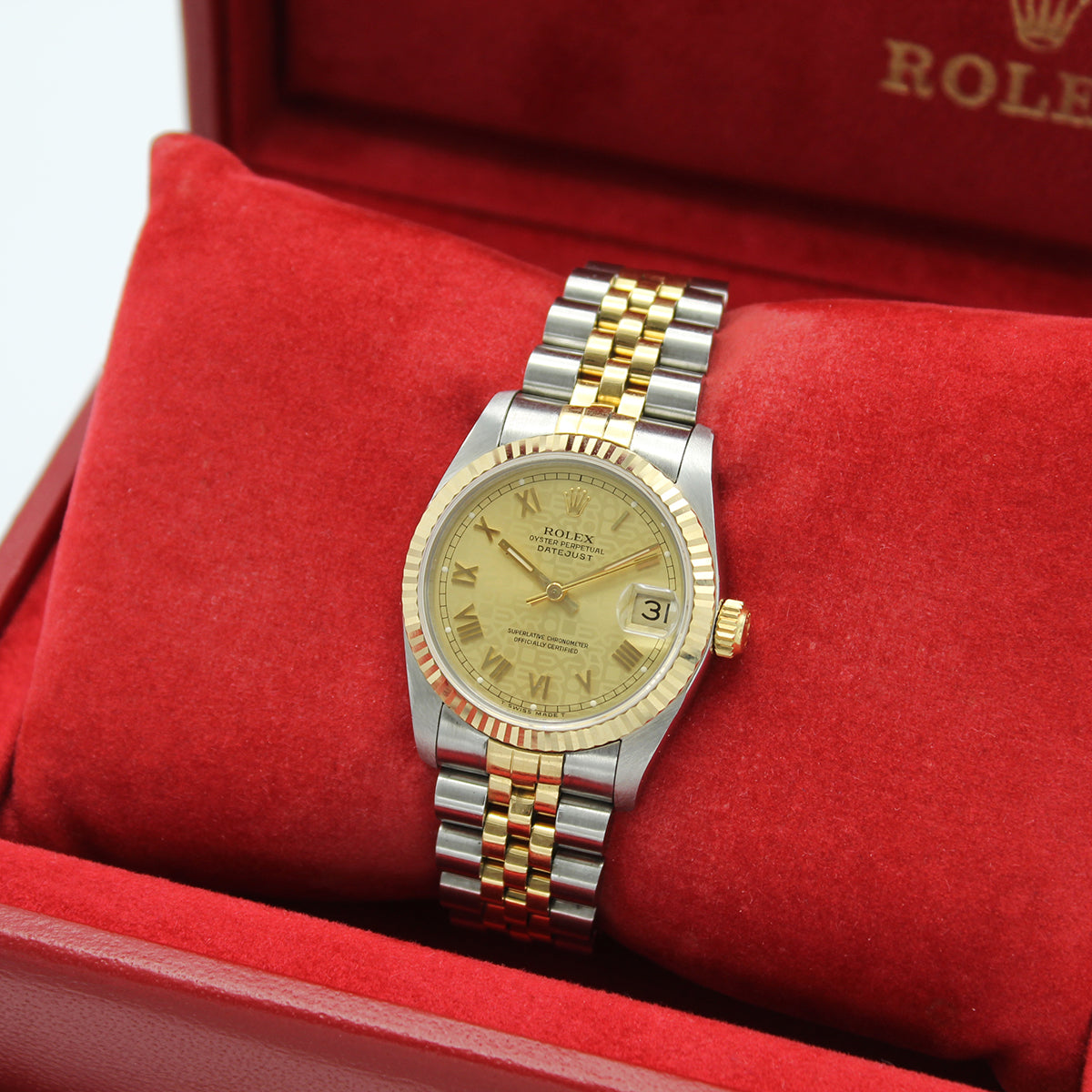 Datejust 31mm Midi 68273 (Champagne Jubilee Roman Numeral Dial) — 7