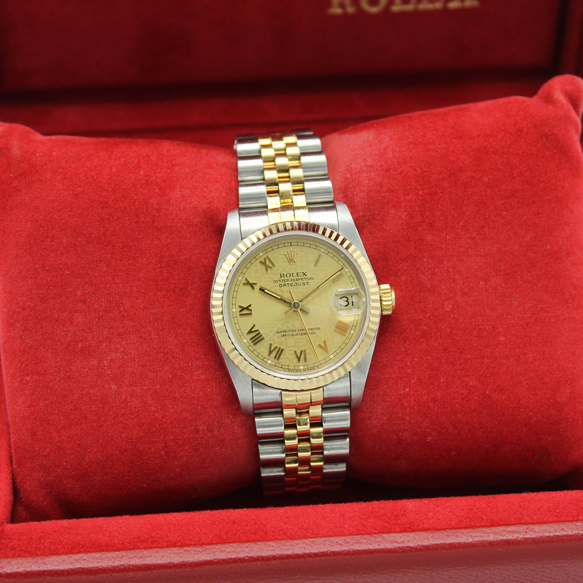 Datejust 31mm Midi 68273 (Champagne Jubilee Roman Numeral Dial) — 6