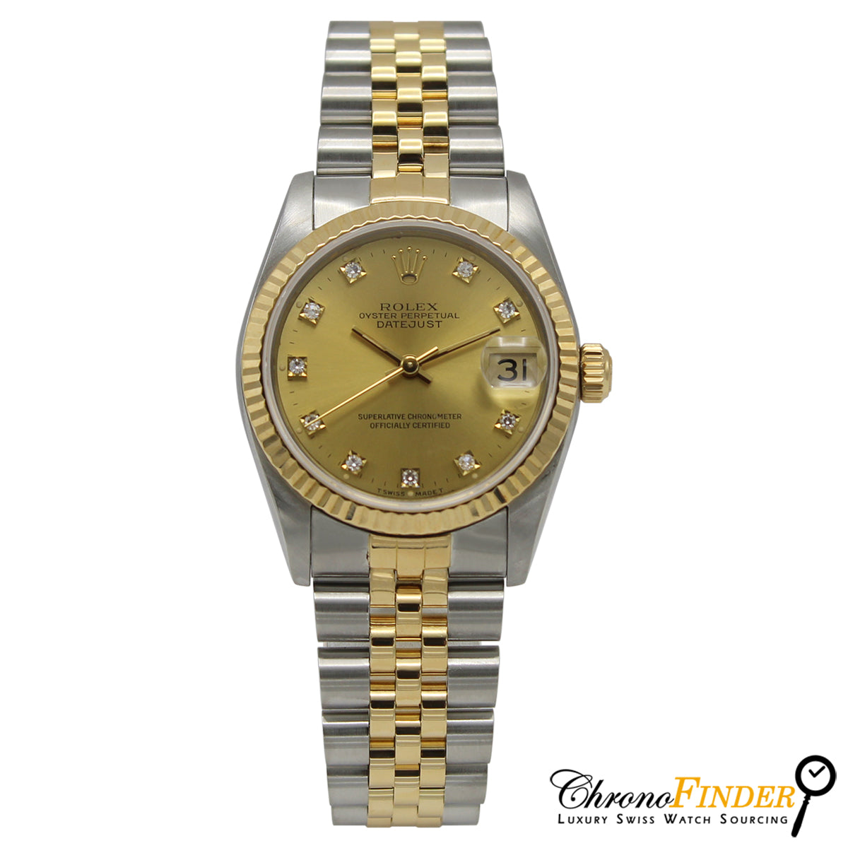Datejust 31mm Midi 68273 (Champagne Diamond Dial) — 12