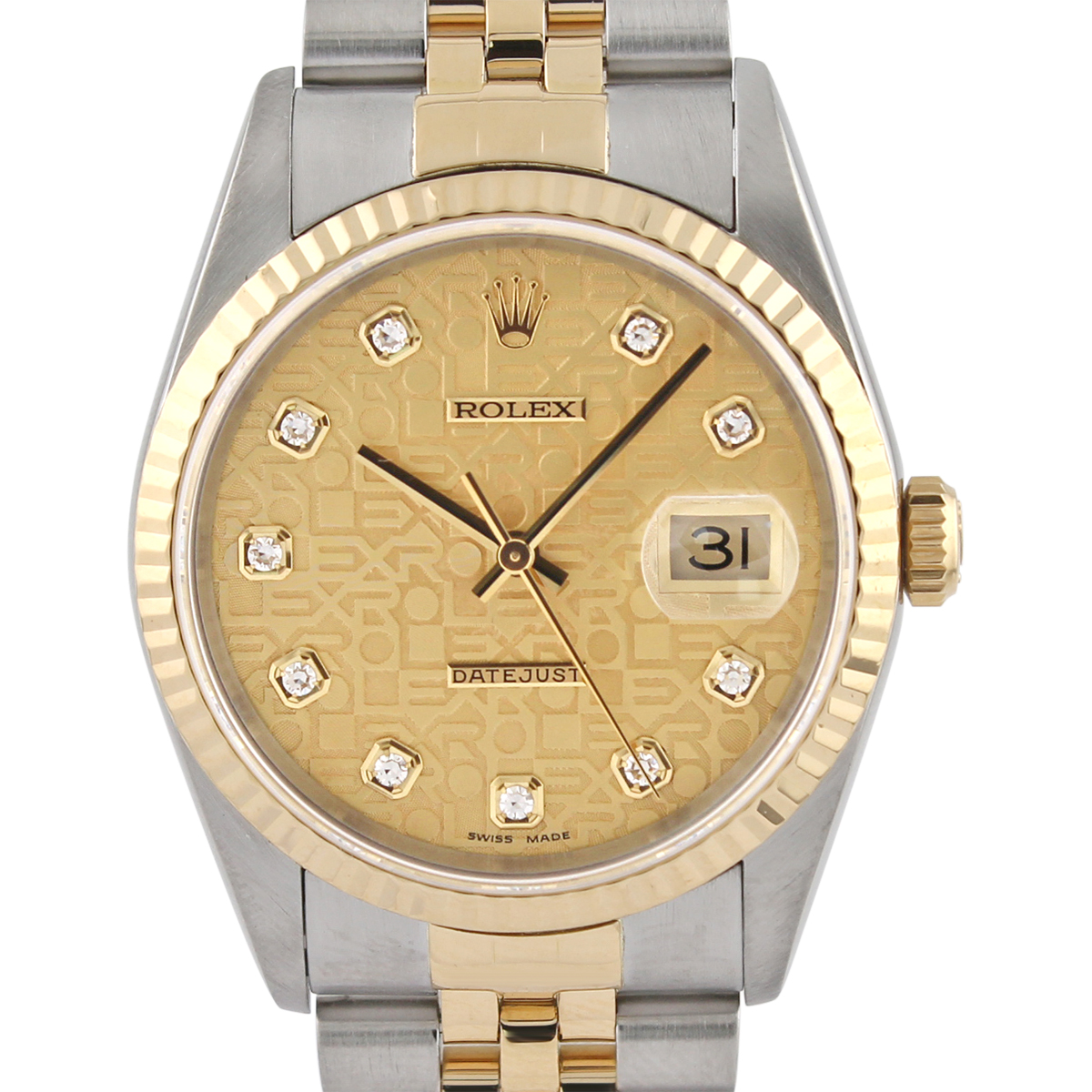 Datejust 36 16233 (Champagne Jubilee Diamond Dial)