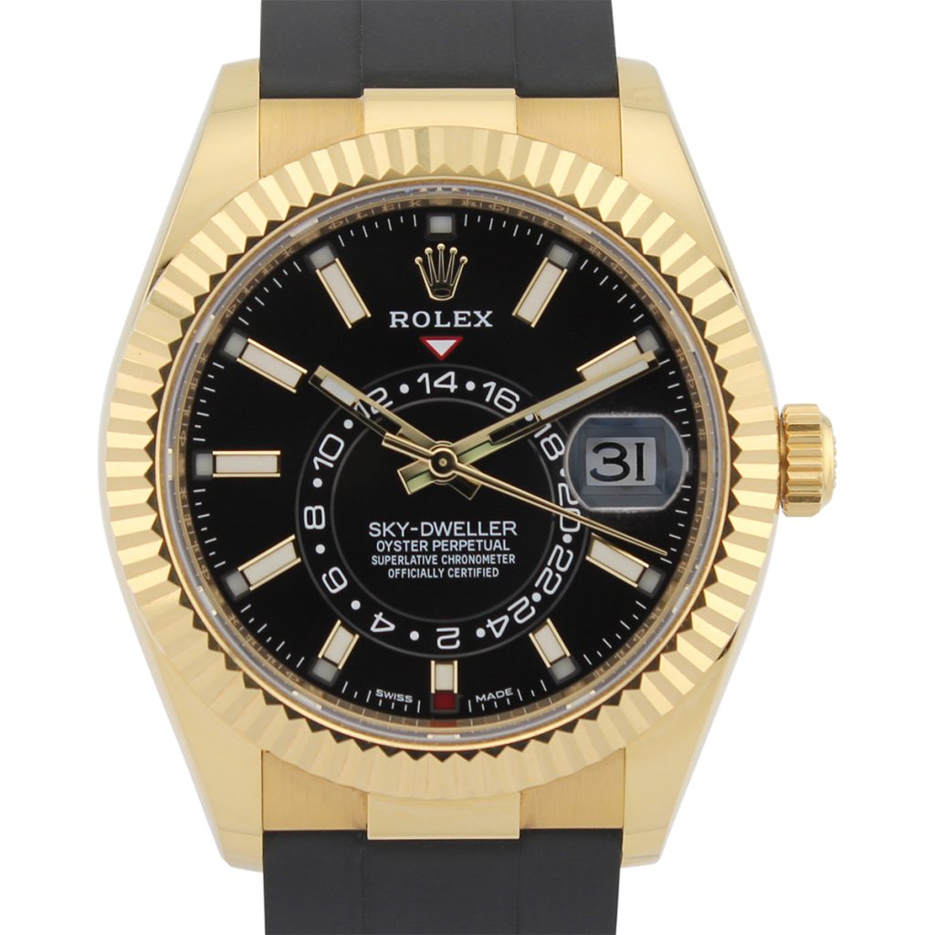 Sky-Dweller 326238 (Black Baton Dial)