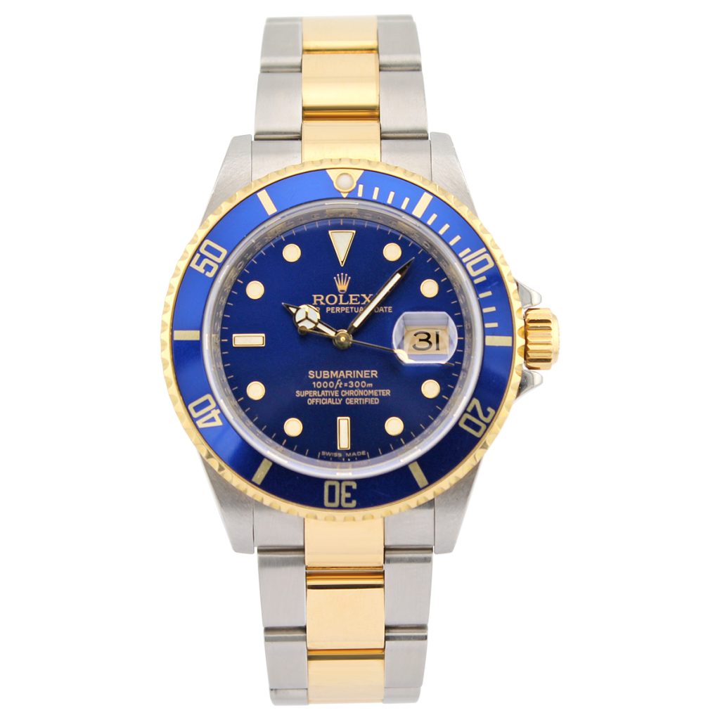 Submariner Date 16613 (Blue Dial) Engraved Rehaut — 5