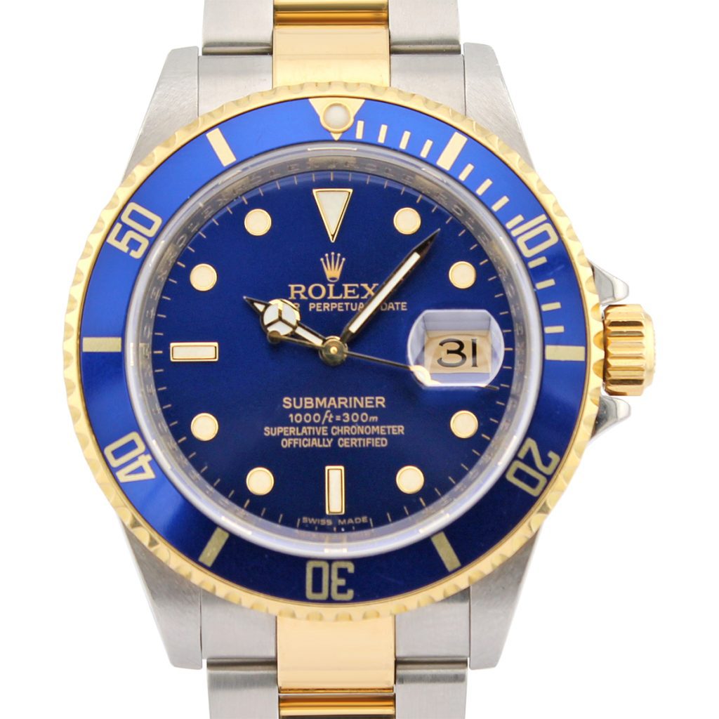 Submariner Date 16613 (Blue Dial) Engraved Rehaut